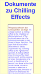 Mobile Screenshot of chillingeffects.de